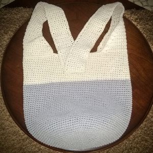Crossbody Hobo Bag - Handmade Crochet